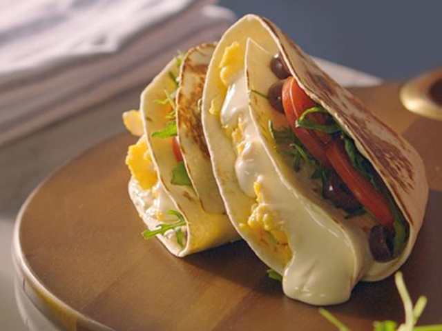 Layered Tortilla Wrap