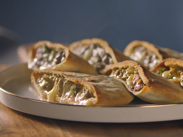 Flatbread Meat Pie with Cheese