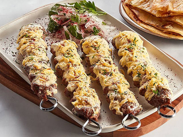 Cheesy Kebab Skewers