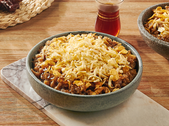 Royal Masoub (Saudi Banana Bread Pudding with Cheddar)