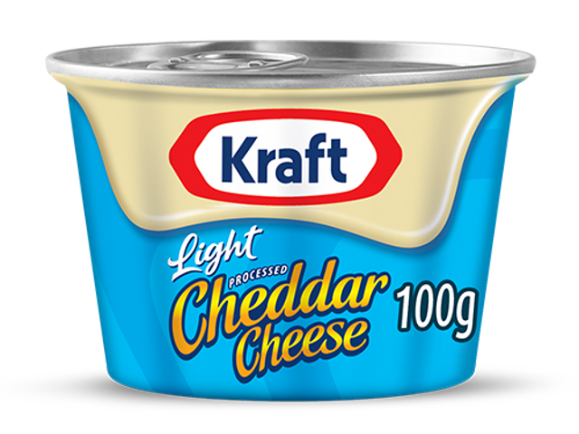 Kraft Light Cheddar Cheese Cans